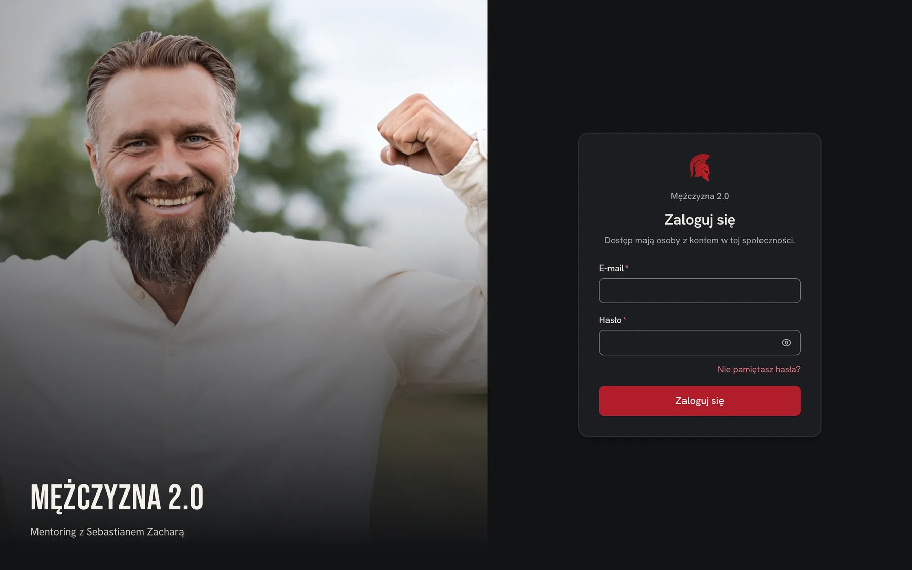 Branded M2.0 sign-in page with Sebastian Zachara